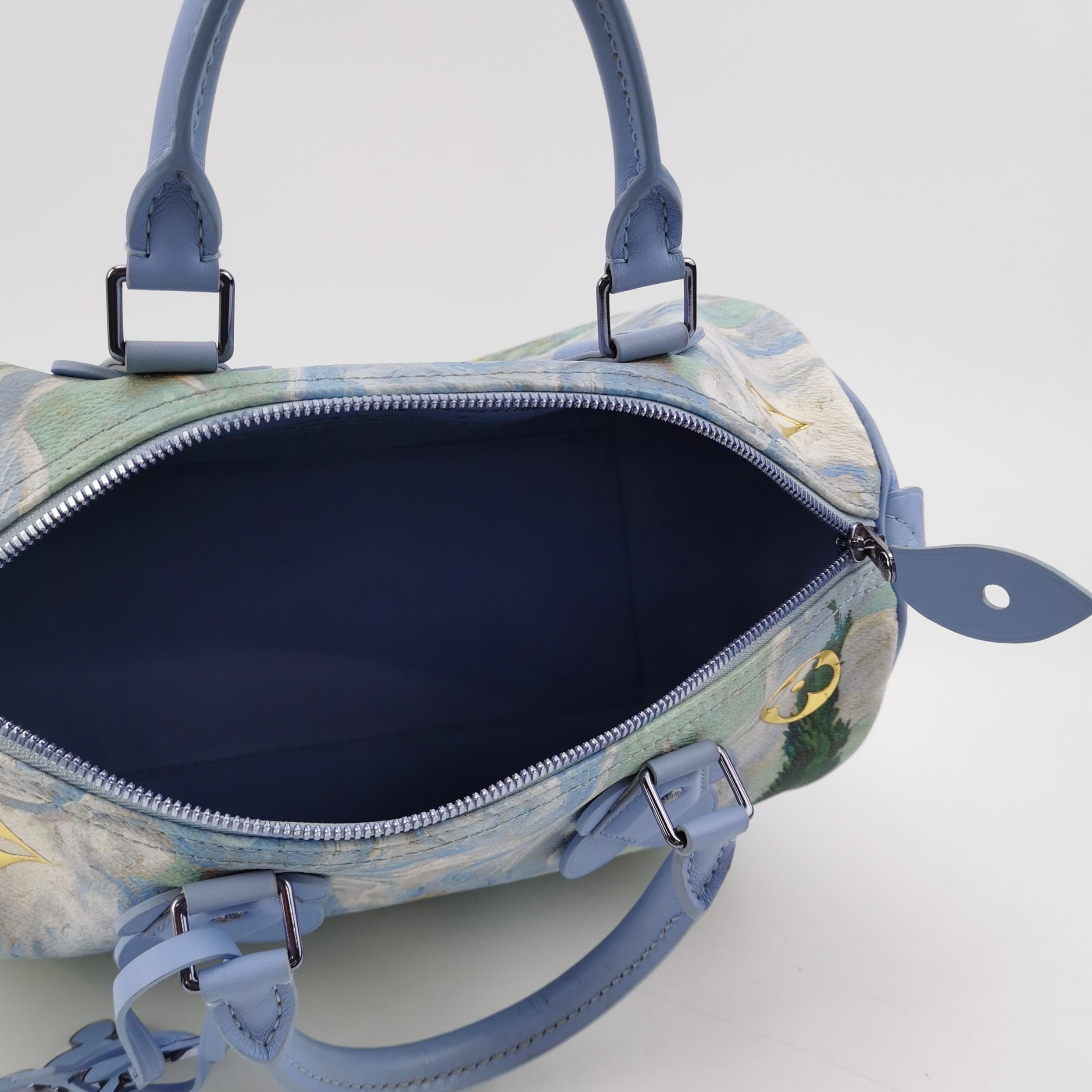 Louis Vuitton x Jeff Koons Speedy 30 Van Gogh Top Handle Bag 2017 en vente 2