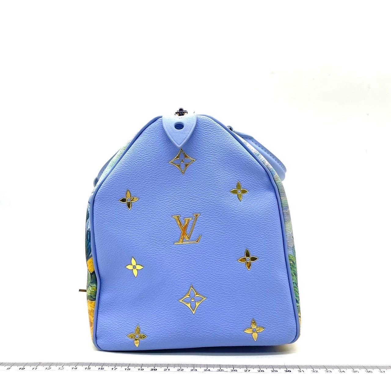 Louis Vuitton x Jeff Koons Speedy 30 Van Gogh Top Handle Bag 2017 For Sale 4