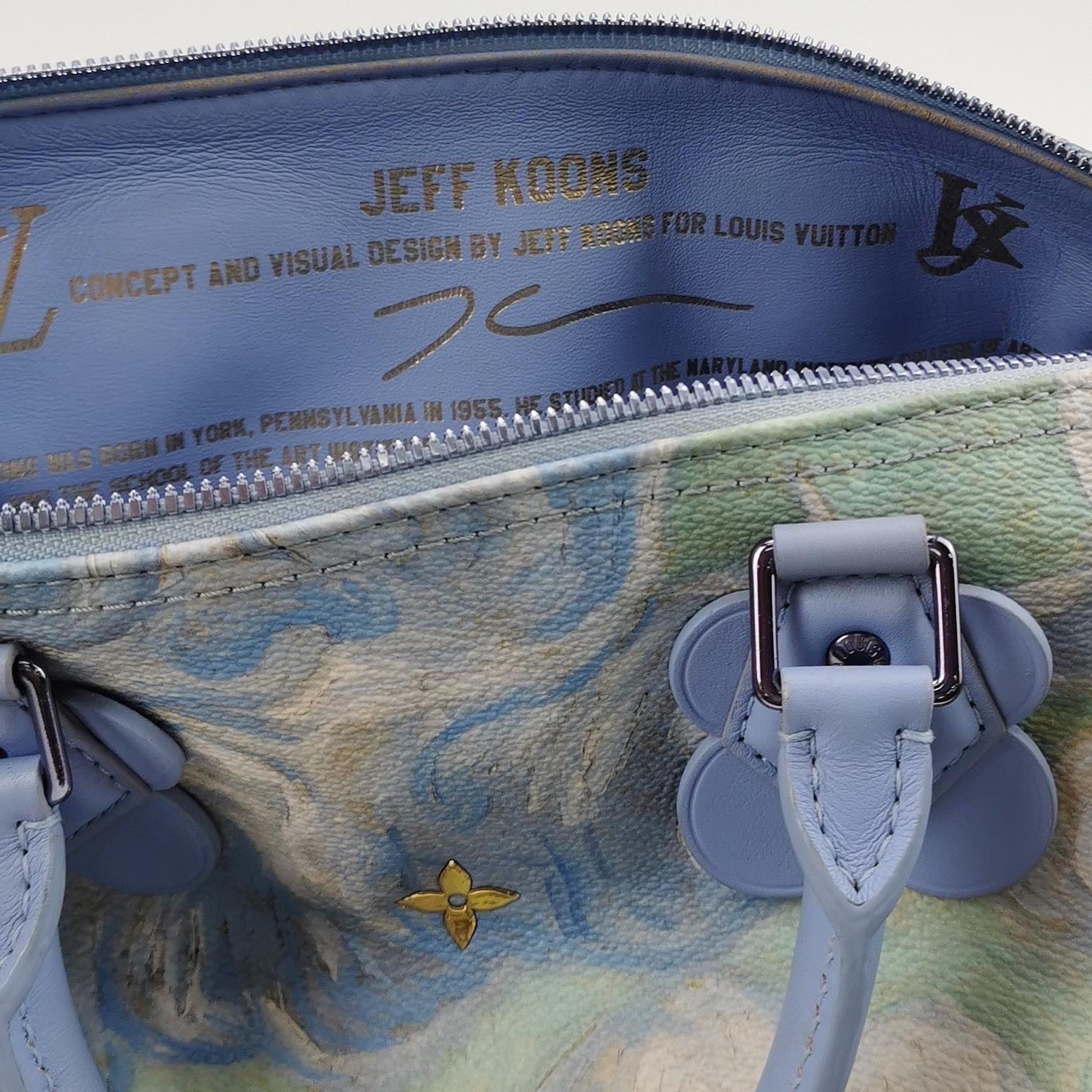 Louis Vuitton x Jeff Koons Speedy 30 Van Gogh Top Handle Bag 2017 en vente 4