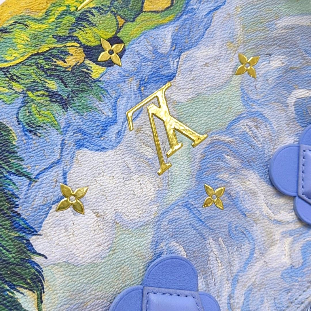 Louis Vuitton x Jeff Koons Speedy 30 Van Gogh Top Handle Bag 2017 en vente 4