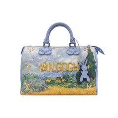 Louis Vuitton x Jeff Koons Speedy 30 Van Gogh Top Handle Bag 2017