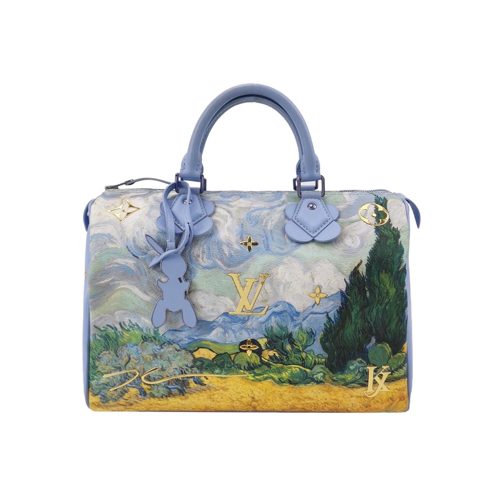 Louis Vuitton x Jeff Koons Speedy 30 Van Gogh Top Handle Bag 2017