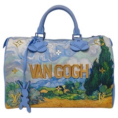 Louis Vuitton x Jeff Koons Speedy 30 Van Gogh Top Handle Bag 2017