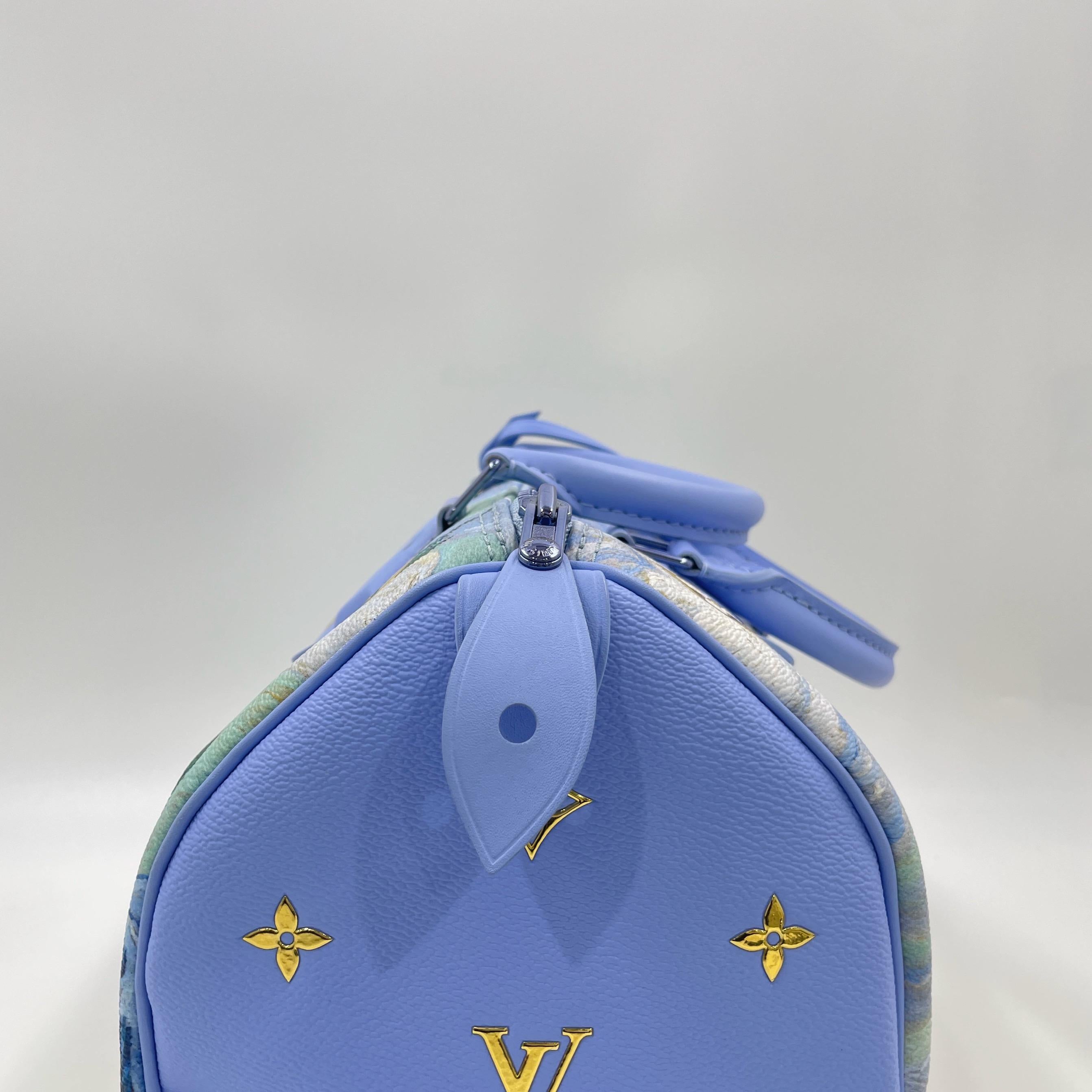 Louis Vuitton x Jeff Koons Speedy 30 Van Gogh Top Handle Bag mit Griff oben im Angebot 6