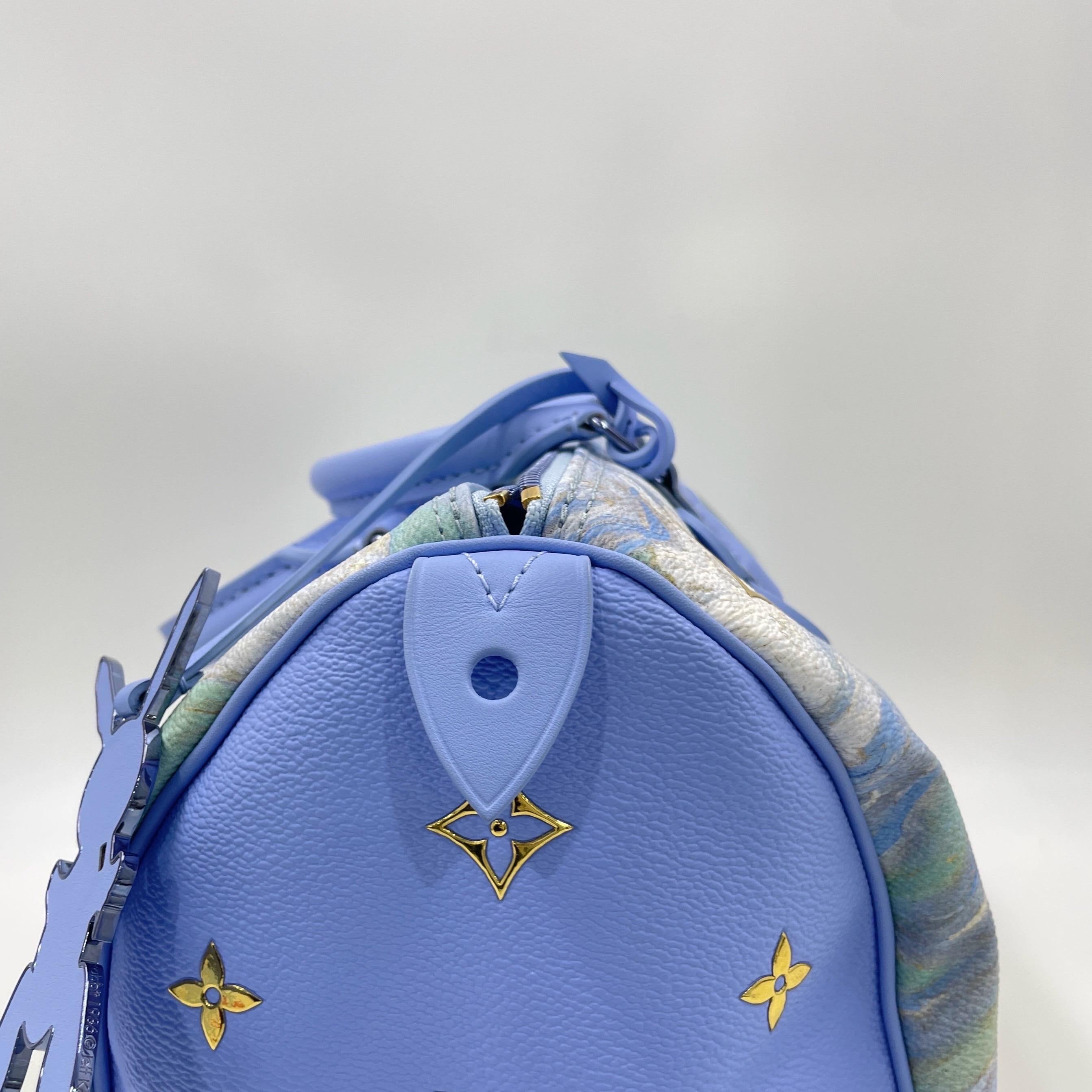 Louis Vuitton x Jeff Koons Speedy 30 Van Gogh Top Handle Bag mit Griff oben im Angebot 10