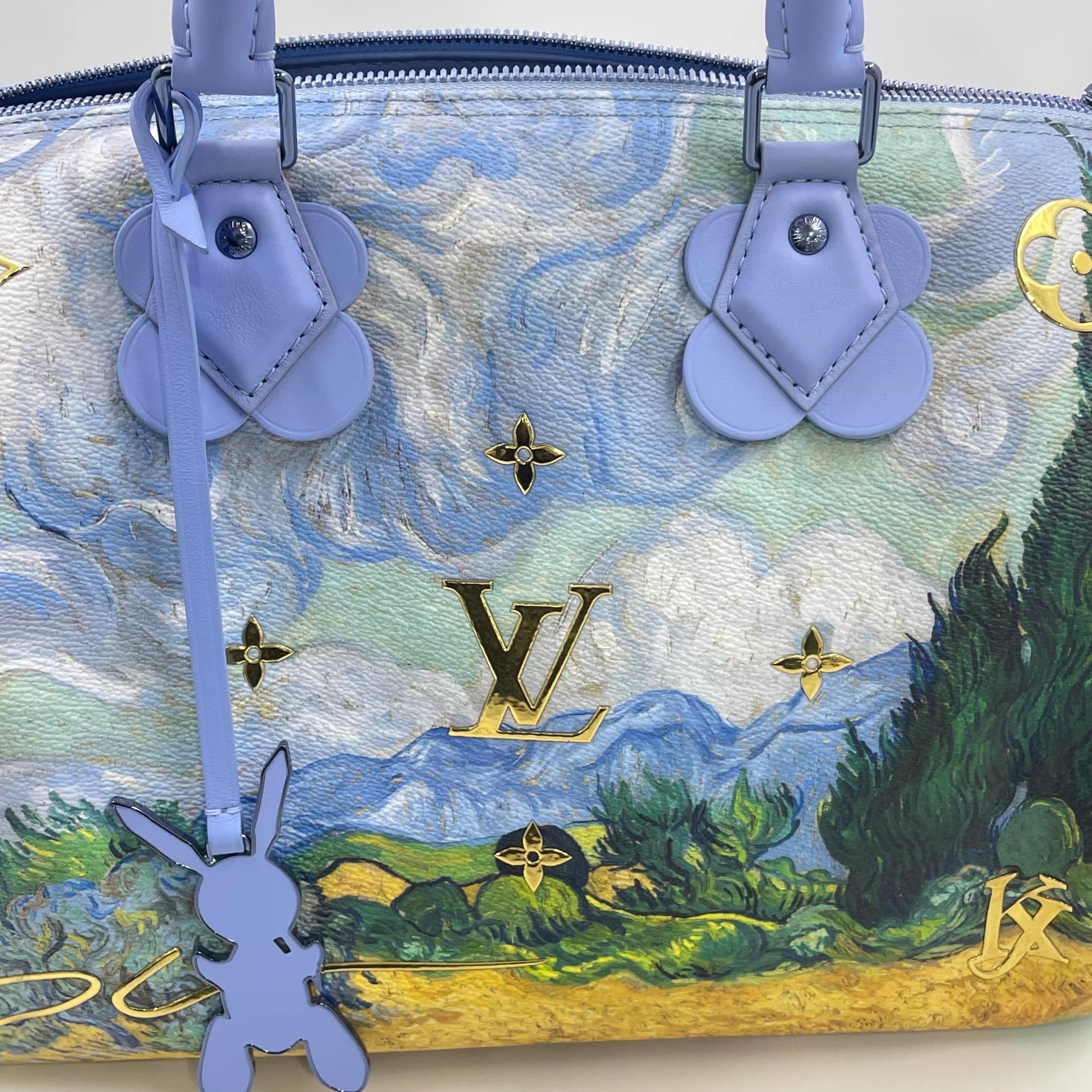 Louis Vuitton x Jeff Koons Speedy 30 Van Gogh Top Handle Bag mit Griff oben im Angebot 11