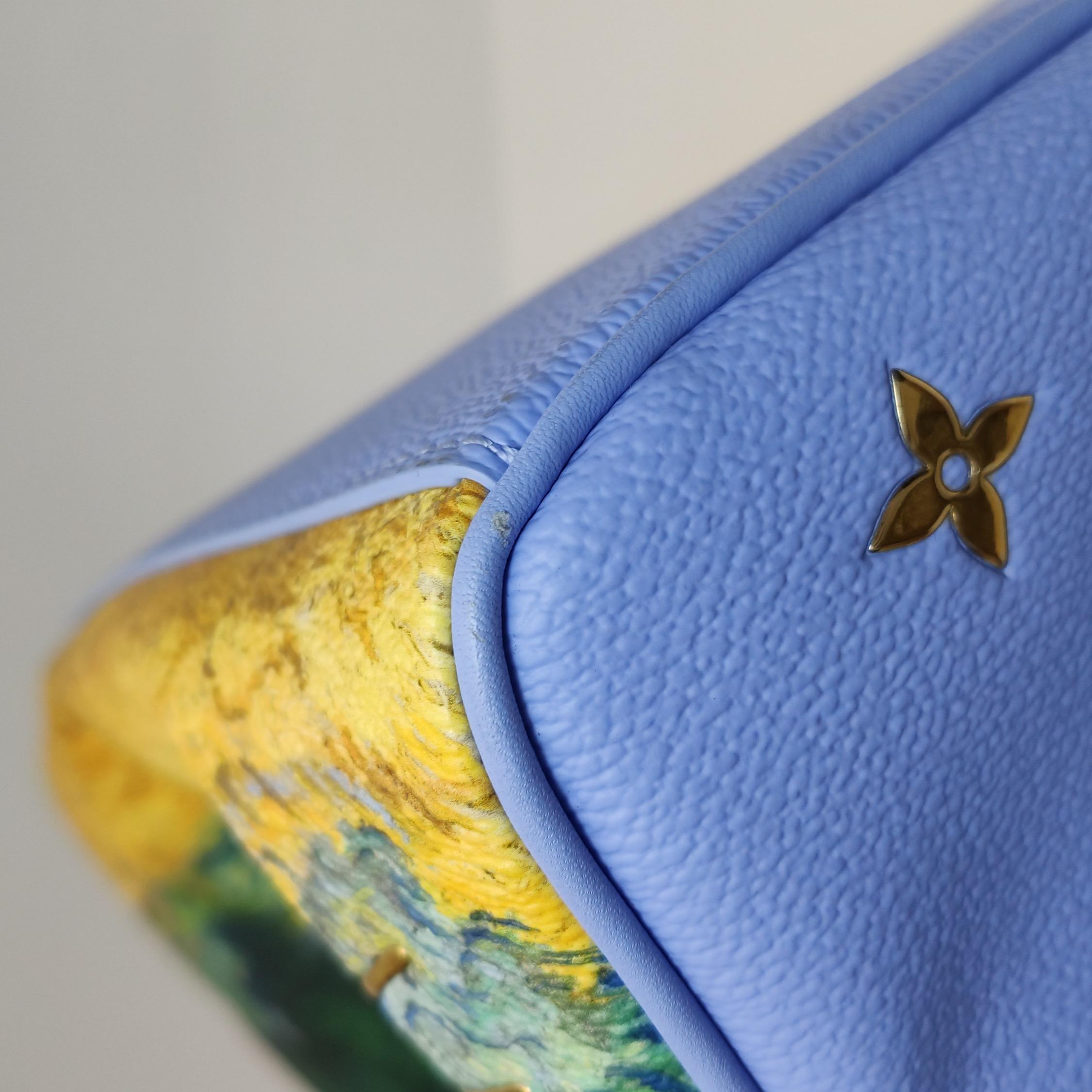 Bolso de asa superior Louis Vuitton x Jeff Koons Speedy 30 Van Gogh en venta 13