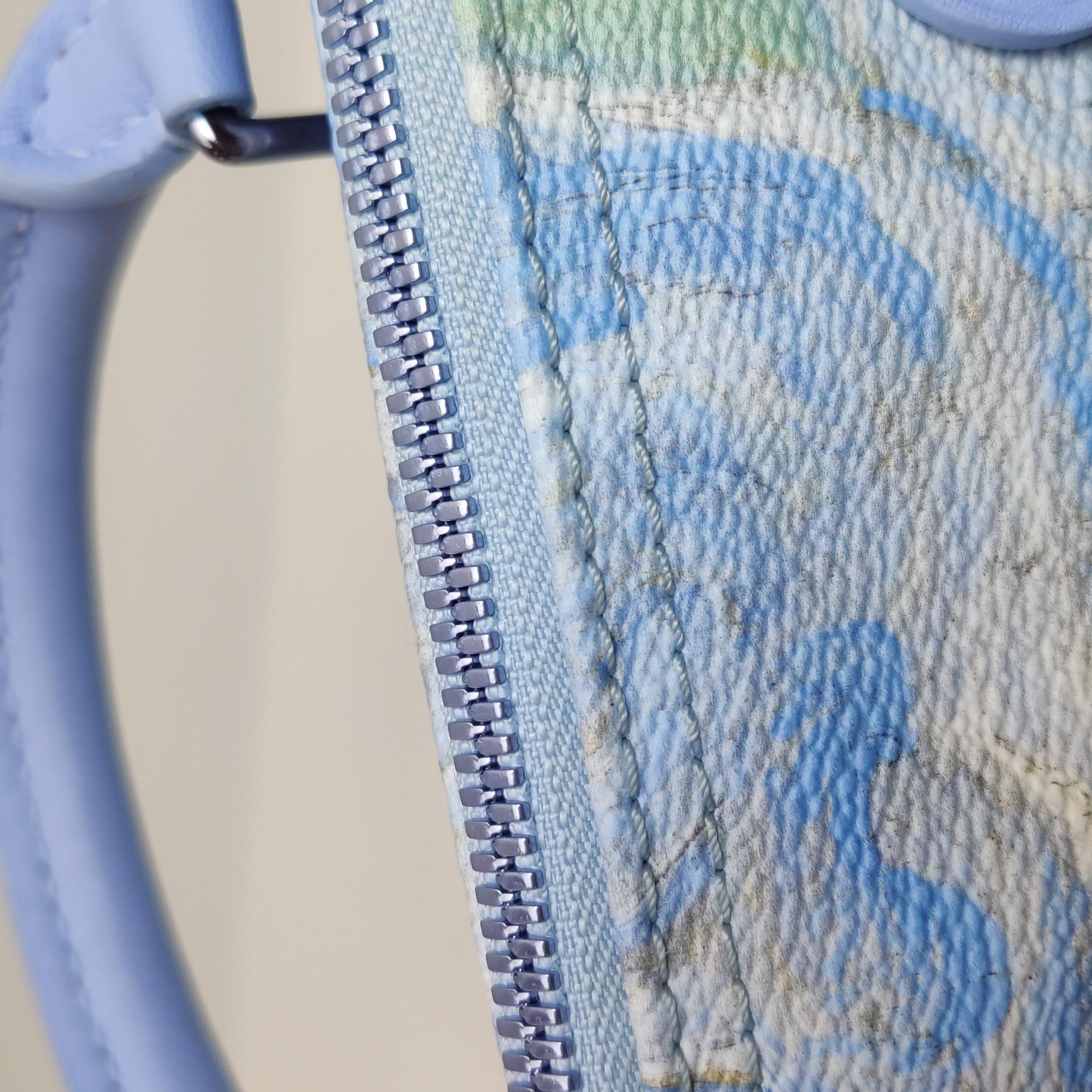 Bolso de asa superior Louis Vuitton x Jeff Koons Speedy 30 Van Gogh en venta 14