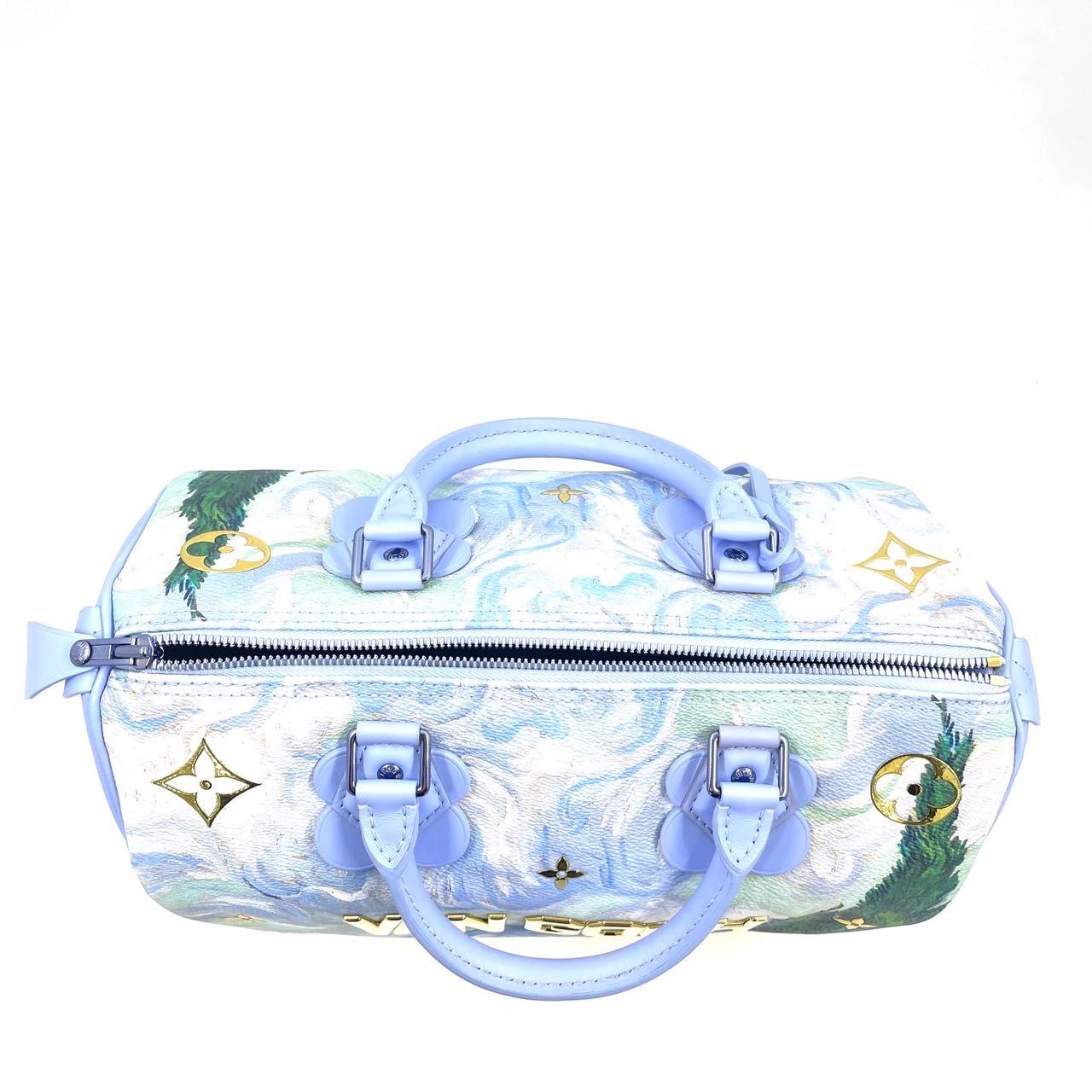 Louis Vuitton x Jeff Koons Speedy 30 Van Gogh Top Handle Bag mit Griff oben Damen im Angebot