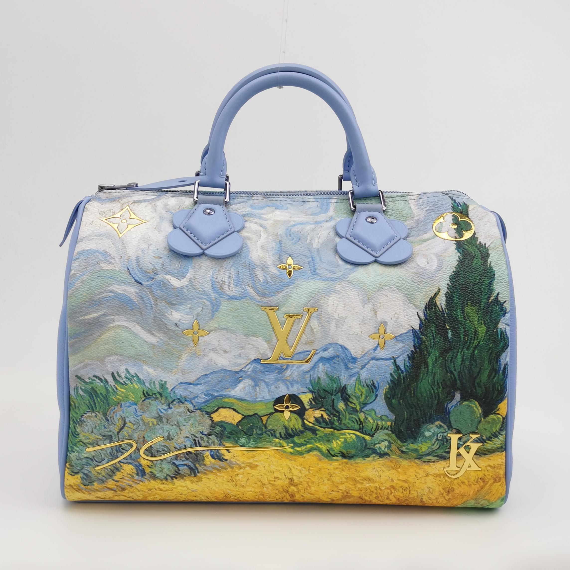 Femenino o masculino Bolso de asa superior Louis Vuitton x Jeff Koons Speedy 30 Van Gogh en venta