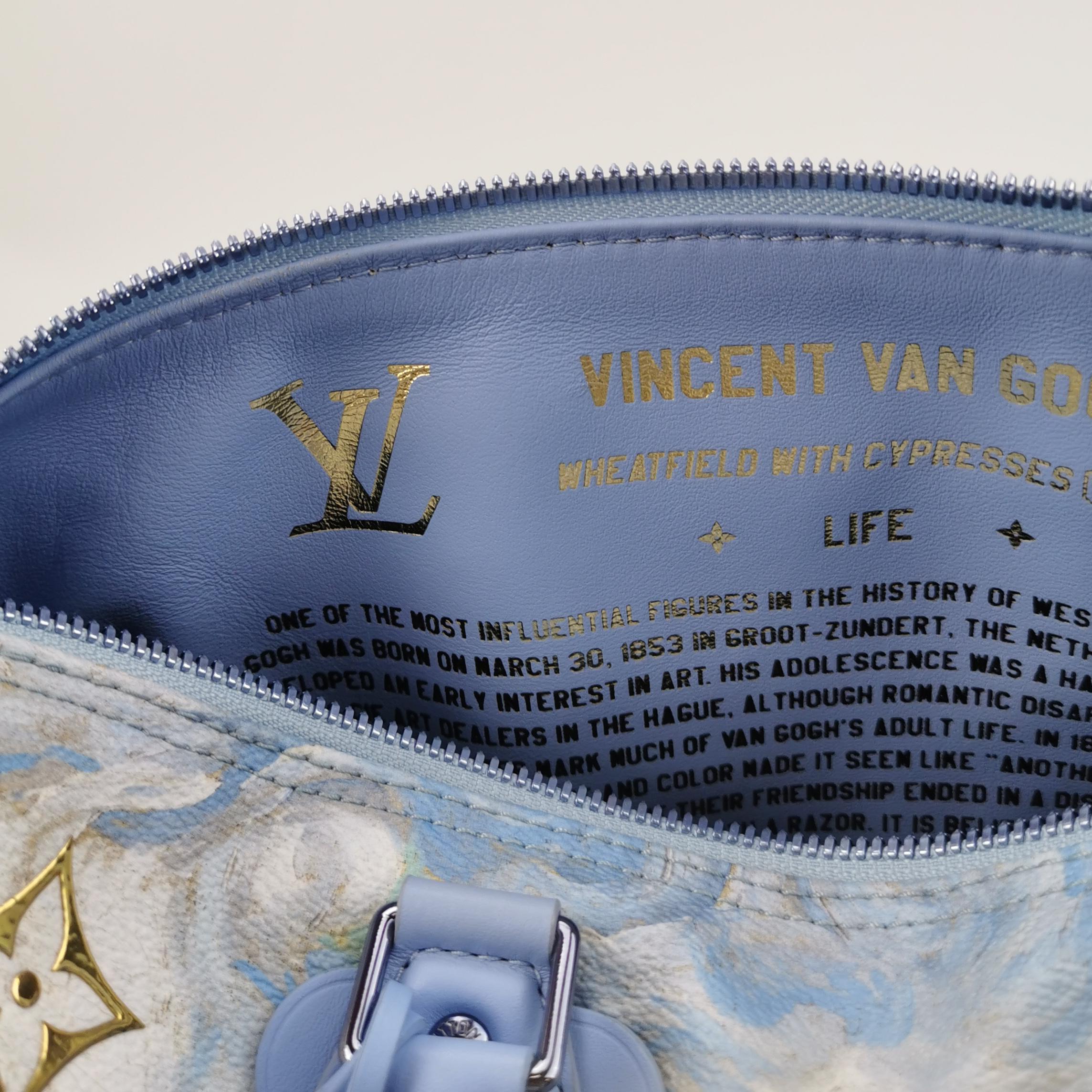 Louis Vuitton x Jeff Koons Speedy 30 Van Gogh Top Handle Bag mit Griff oben im Angebot 4