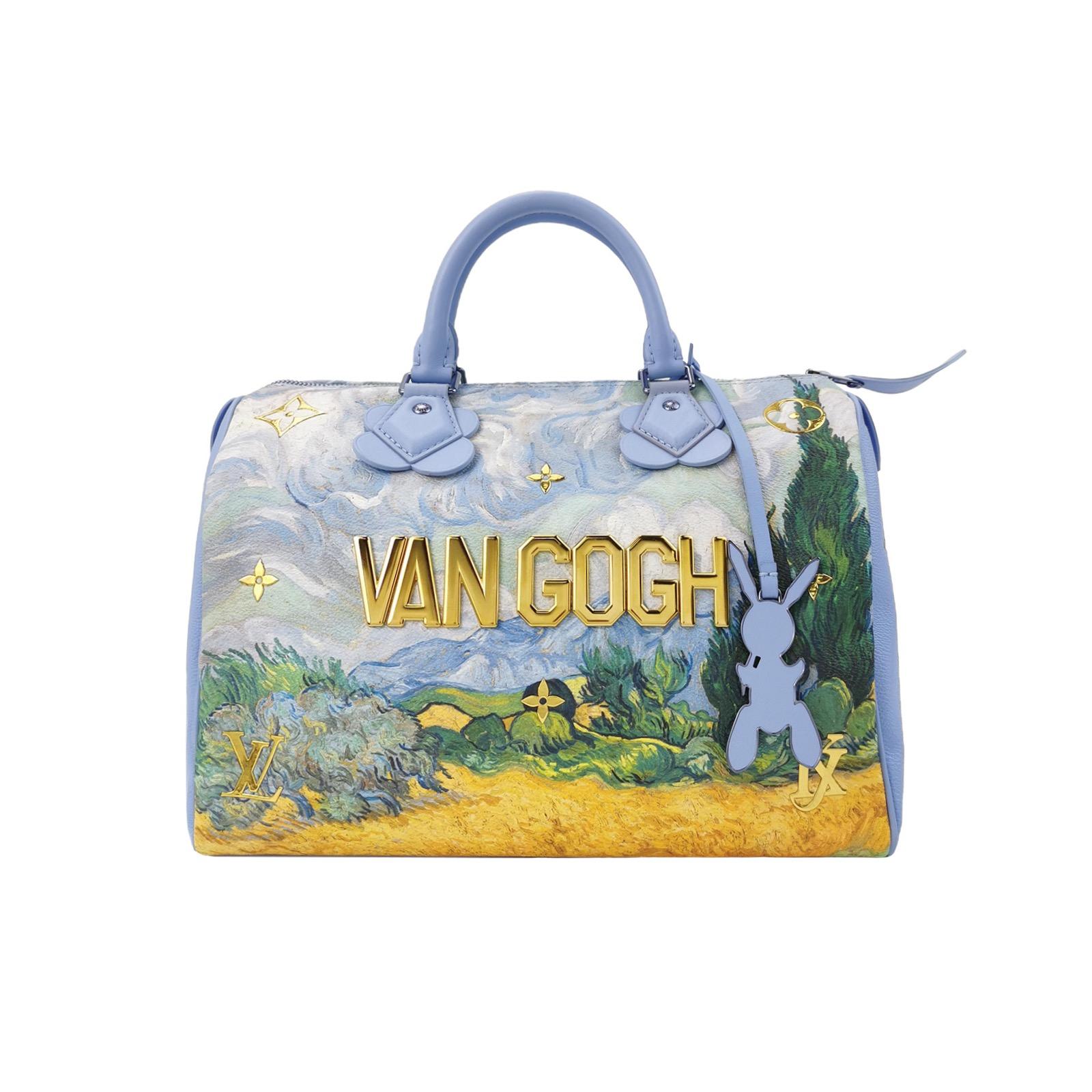 Louis Vuitton x Jeff Koons Speedy 30 Van Gogh Top Handle Bag