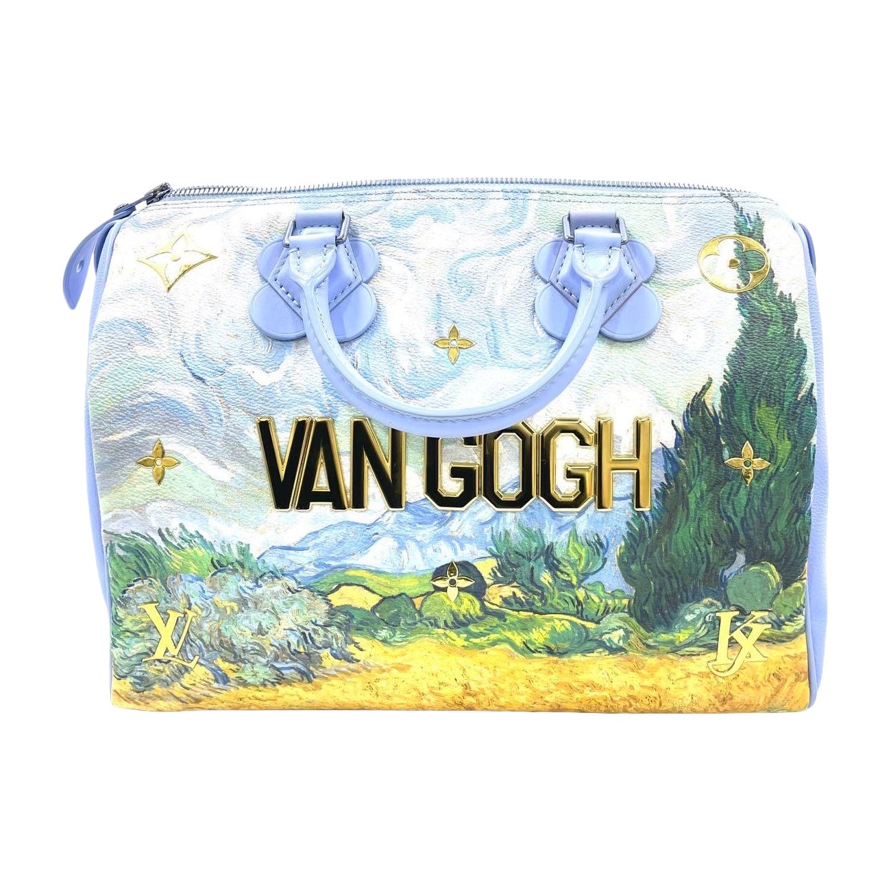 Louis Vuitton x Jeff Koons Speedy 30 Van Gogh Borsa con manico superiore
