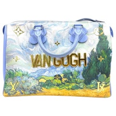 Louis Vuitton x Jeff Koons Speedy 30 Van Gogh Top Handle Bag