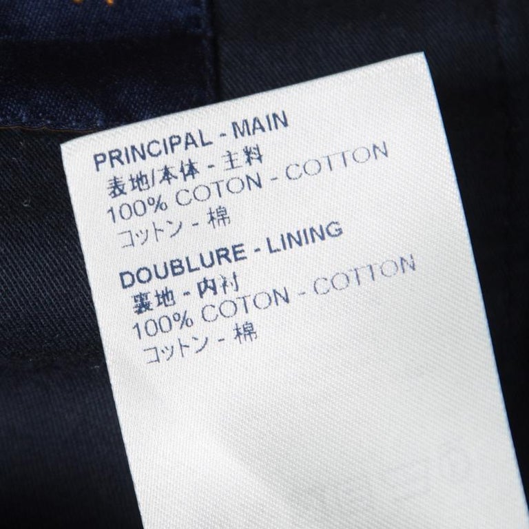 Louis Vuitton X Kim Jones Indigo Monogram Denim Regular Fit Jeans M For ...