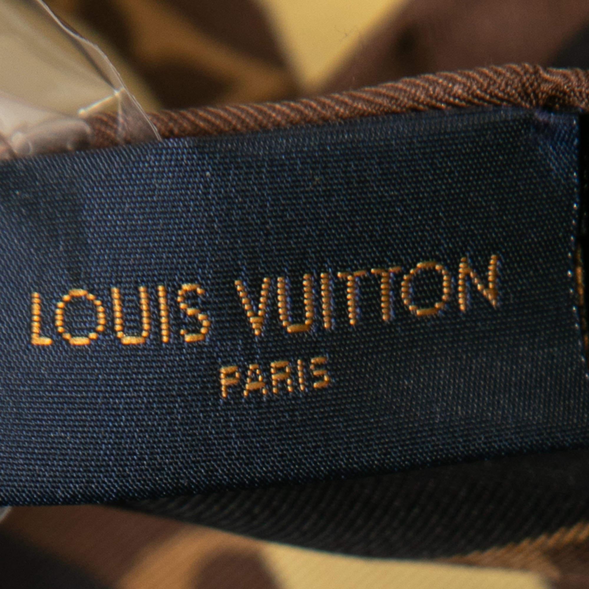 Women's Louis Vuitton x LOL Brown Monogram Silk Scarf