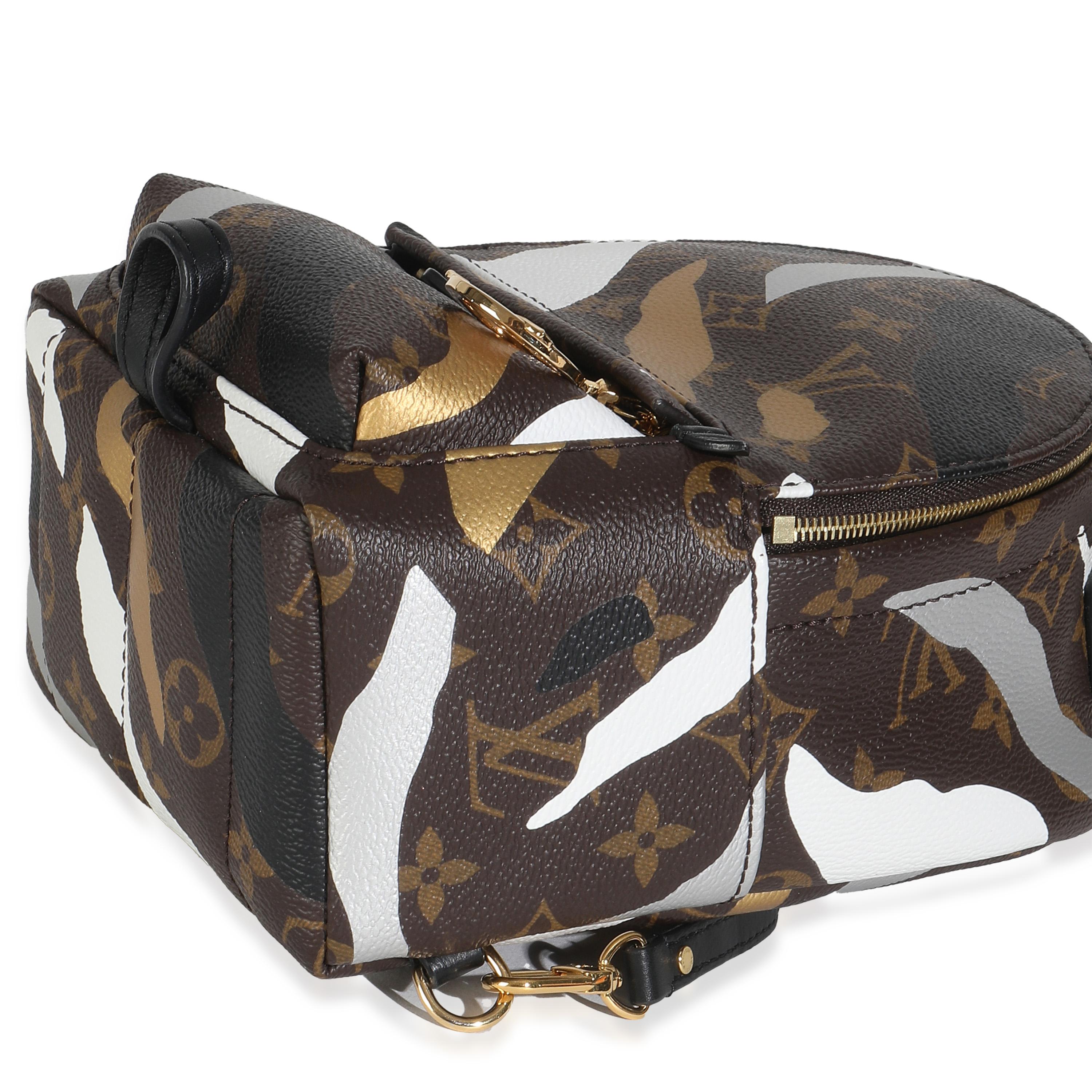 Donna Louis Vuitton x LOL Gold Silver Monogram Canvas Mini Palm Springs in vendita