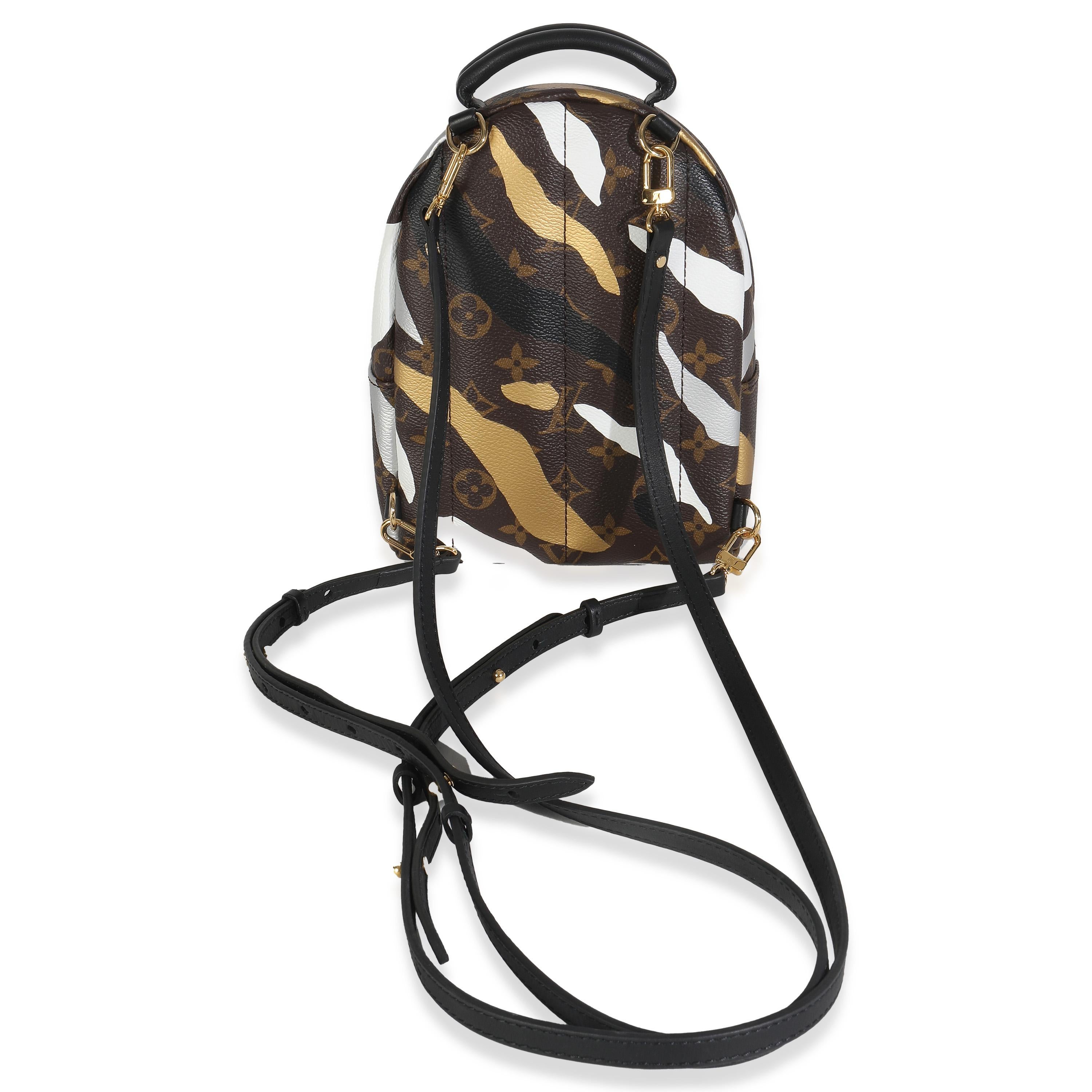 Louis Vuitton x LOL Gold Silver Monogram Canvas Mini Palm Springs in vendita 2