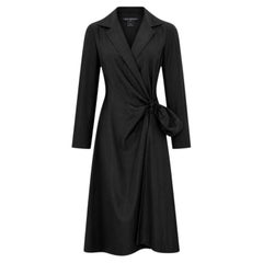 Louis Vuitton x Marc Jacobs Resort 2008 Black Sateen Wrap Dress