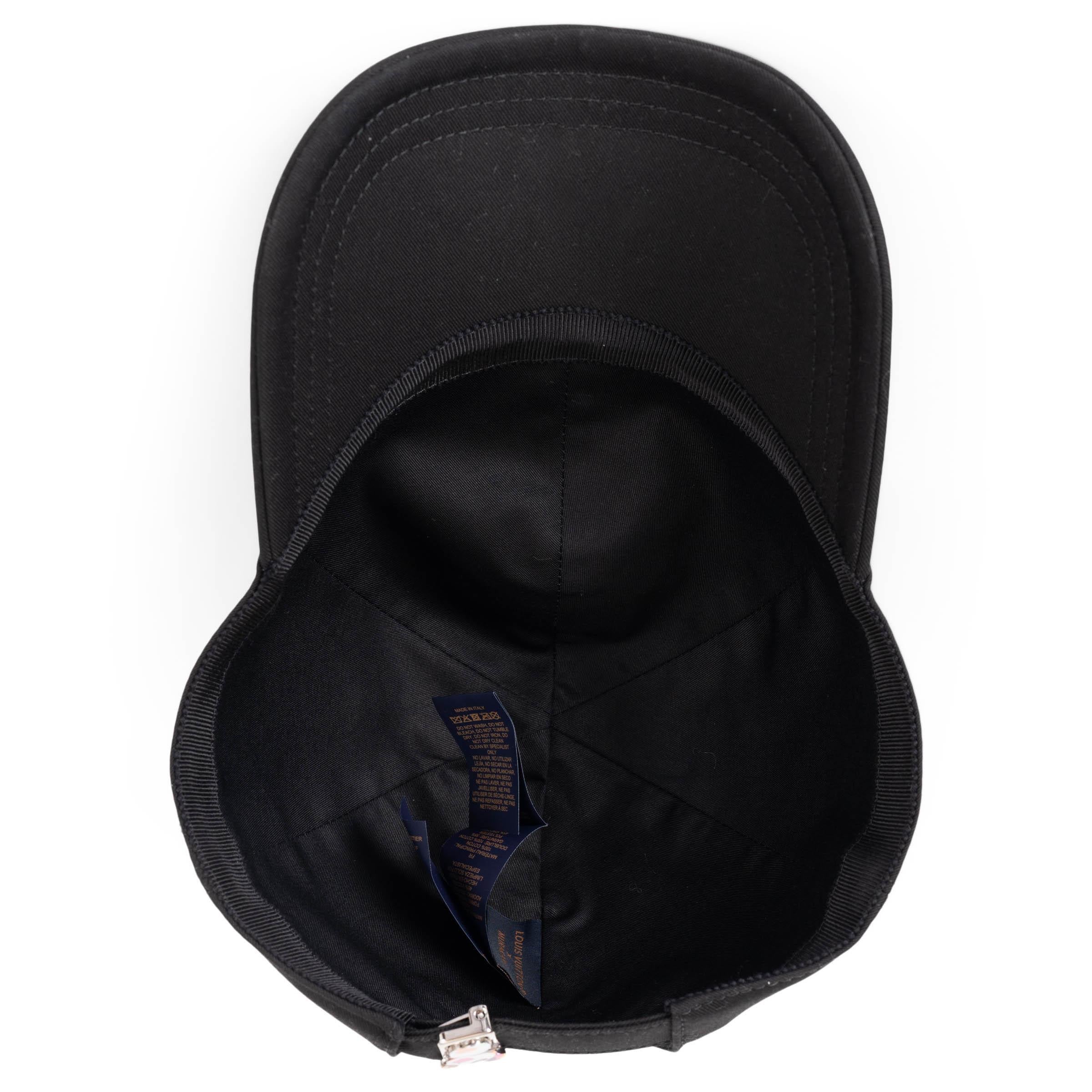 LOUIS VUITTON x Murakami nero cotone 2025 SUPERFLAT Cappello da baseball 57 in vendita 1