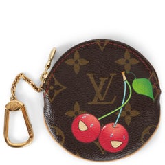 LOUIS VUITTON x MURAKAMI brown 2005 Monogram Cerises Coin Wallet