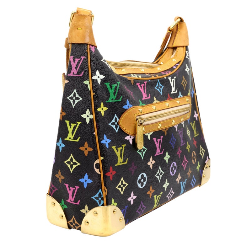 Louis Vuitton x Murakami Limited Edition Monogram Multicolor Boulogne Bag, 2004 In Good Condition For Sale In Banner Elk, NC