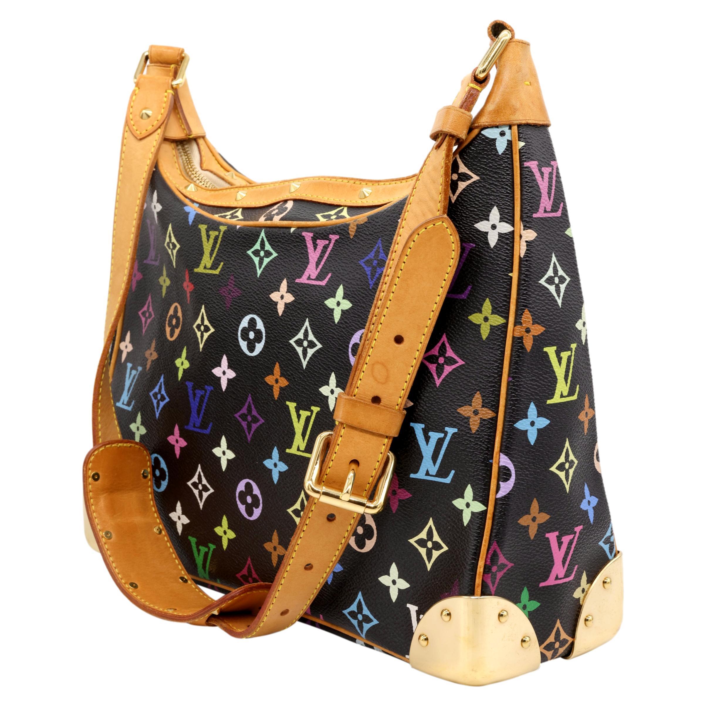 Black Louis Vuitton x Murakami Limited Edition Monogram Multicolor Boulogne Bag, 2004