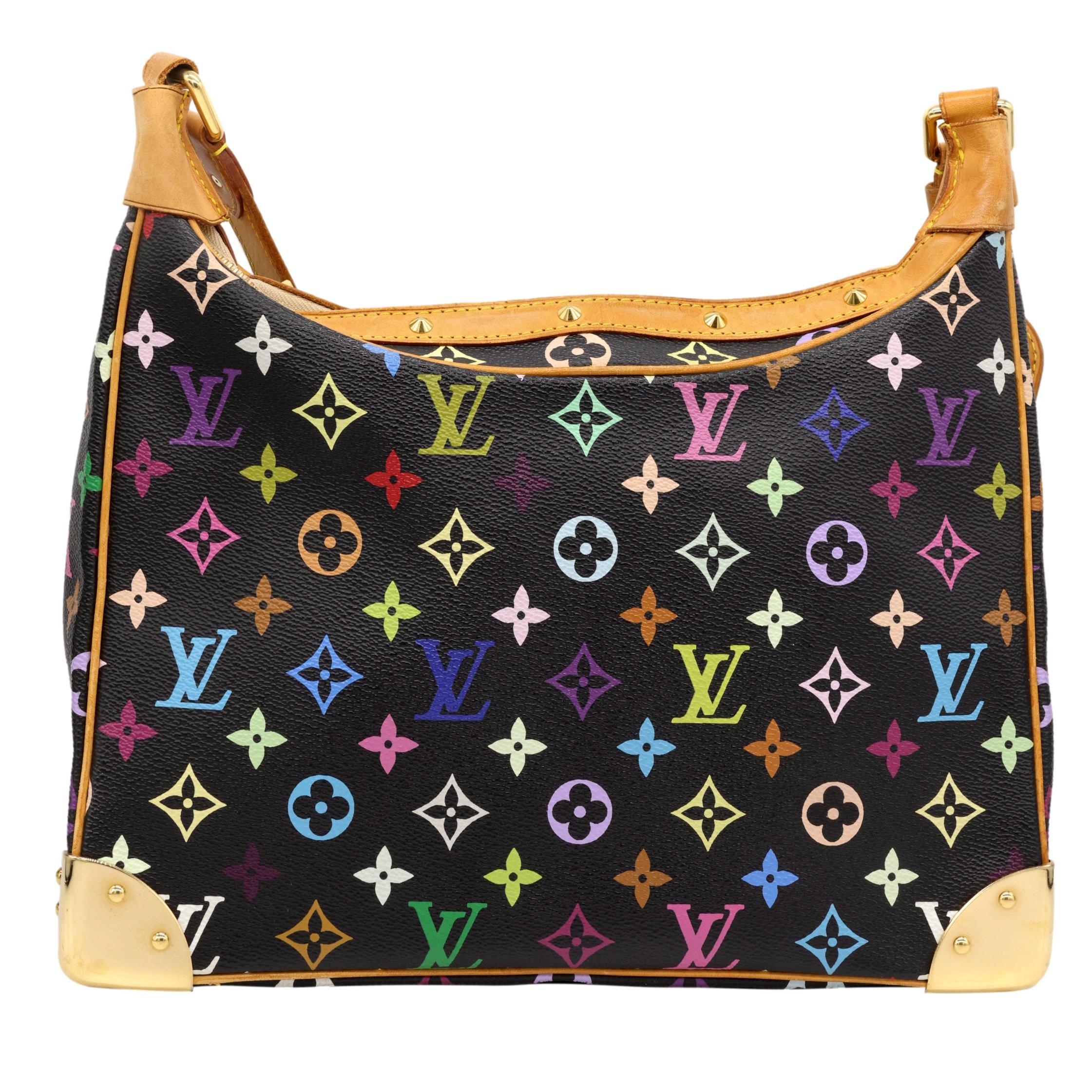 Louis Vuitton x Murakami Limited Edition Monogram Multicolor Boulogne Bag, 2004 In Good Condition In Banner Elk, NC