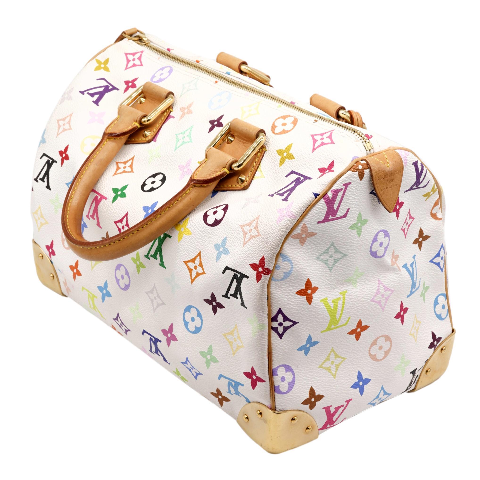 Louis Vuitton x Murakami Limited Edition Monogram Multicolor Speedy 30 Bag, 2003 1