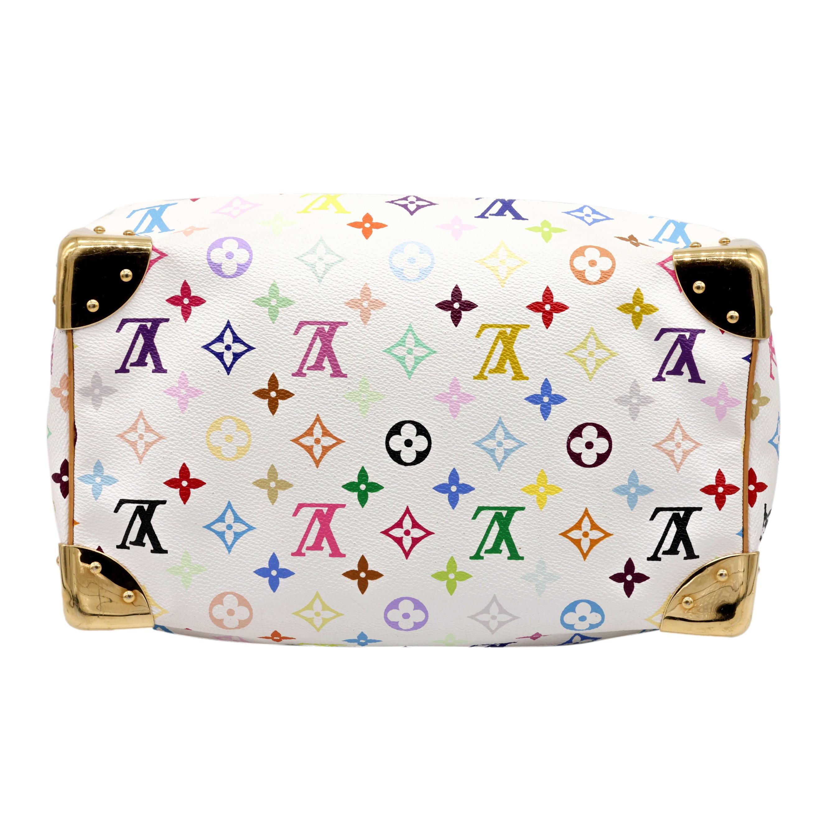 Louis Vuitton x Murakami Limited Edition Monogram Multicolor Speedy 30 Bag, 2003 2