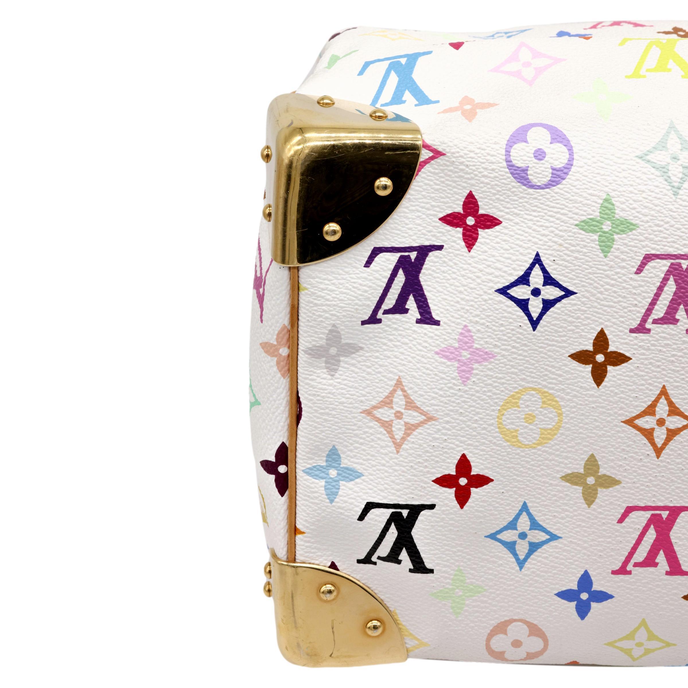 Louis Vuitton x Murakami Limited Edition Monogram Multicolor Speedy 30 Bag, 2003 3