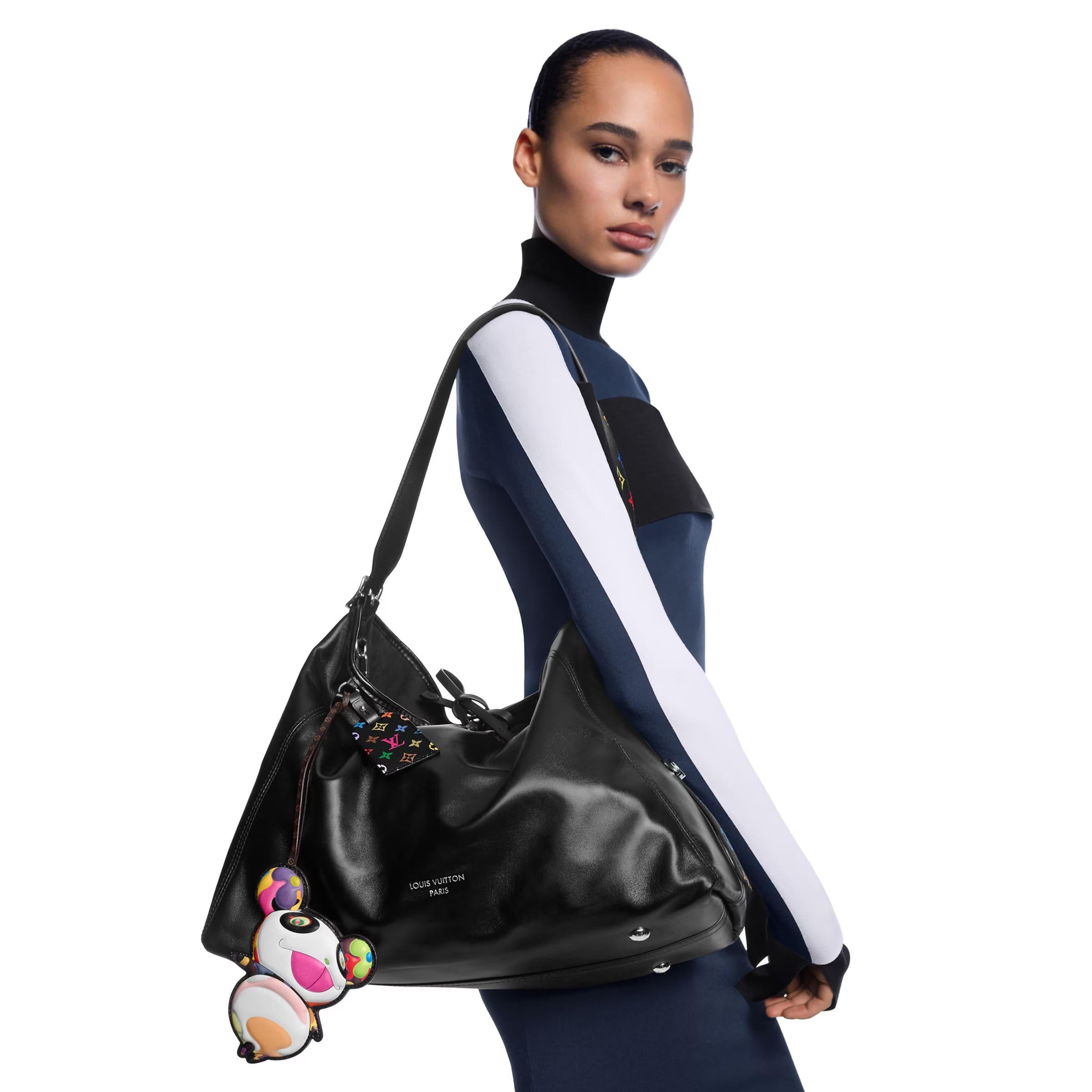 Donna LOUIS VUITTON x Murakami multi pelle 2025 SUPERFLAT PANDA Borsa Charm in vendita
