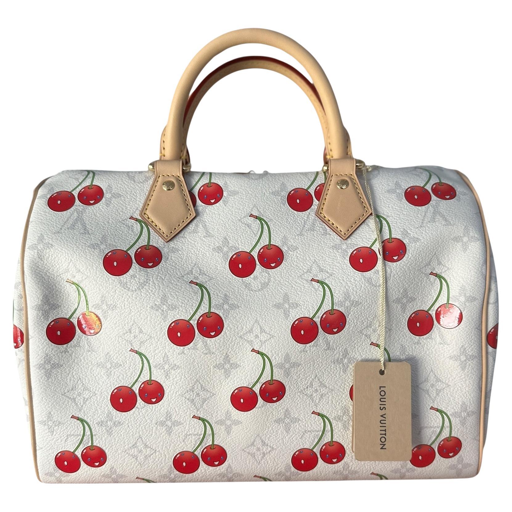 Louis Vuitton x Murakami Speedy 30 Soft Bandouliere 2025 Cherry Cerises M14238 For Sale