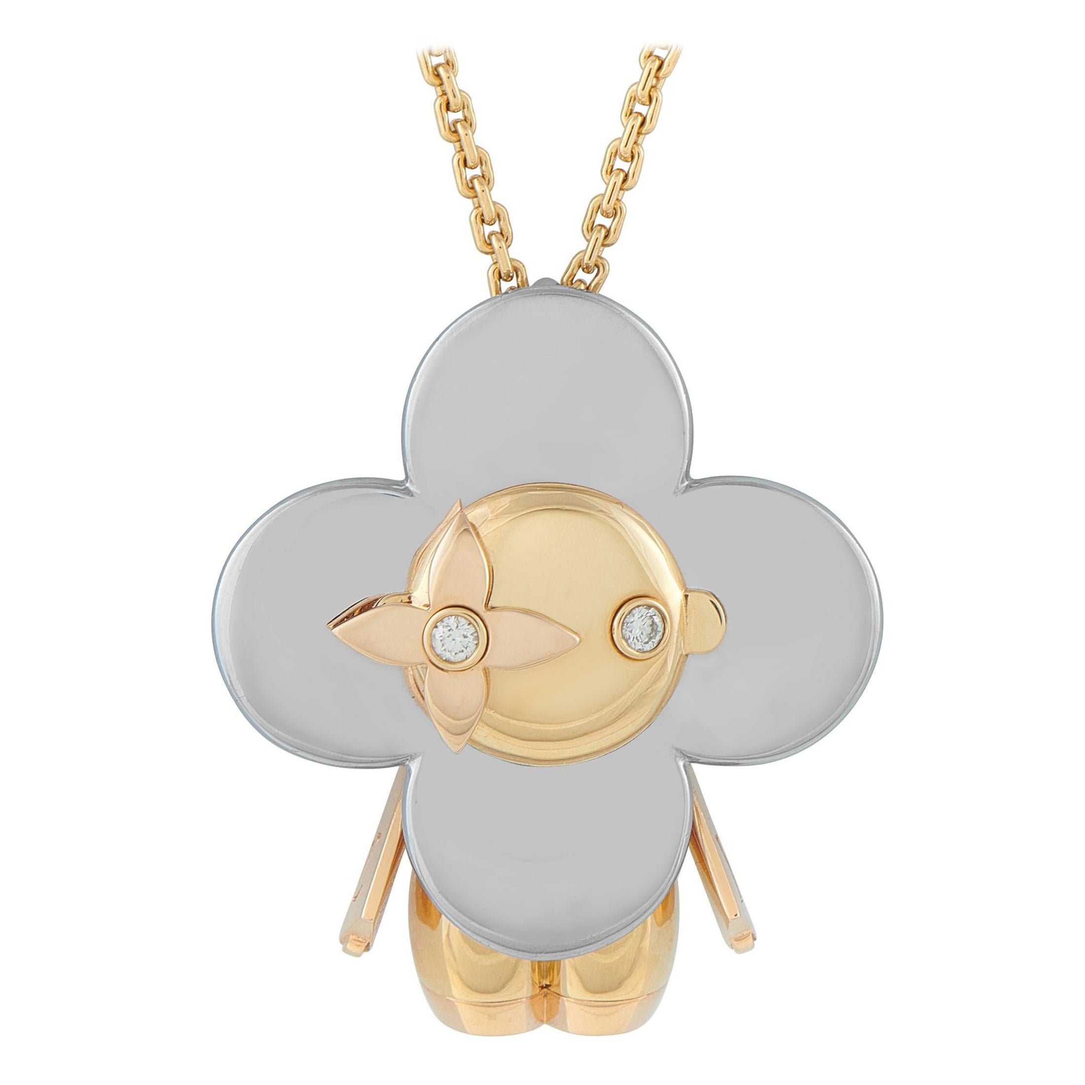 Louis Vuitton x Murakami Tricolor Vivienne Pendant Necklace #5048