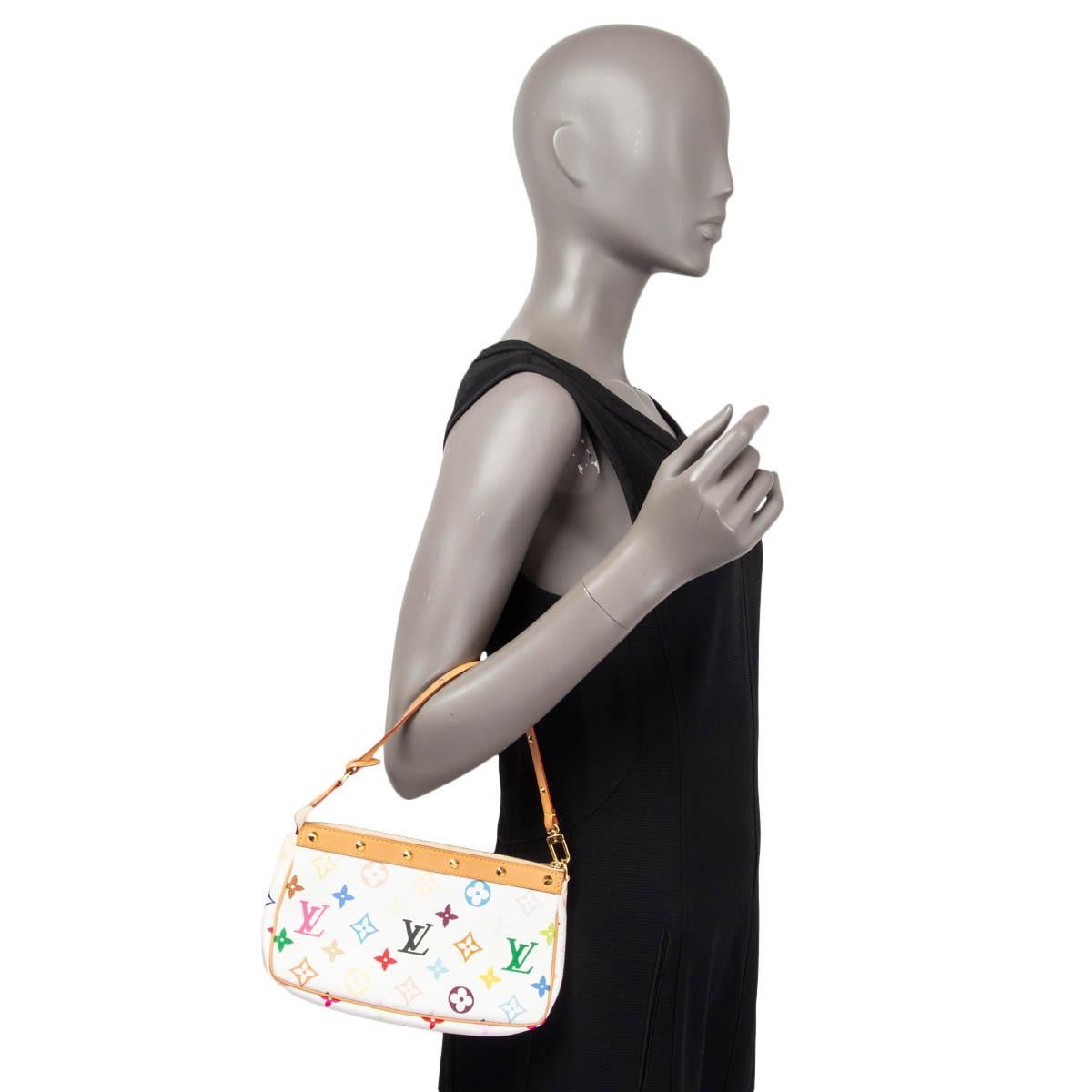 LOUIS VUITTON X MURAKAMI white Monogram Mulitoclore POCHETTE ACCESSOIRES Bag 4