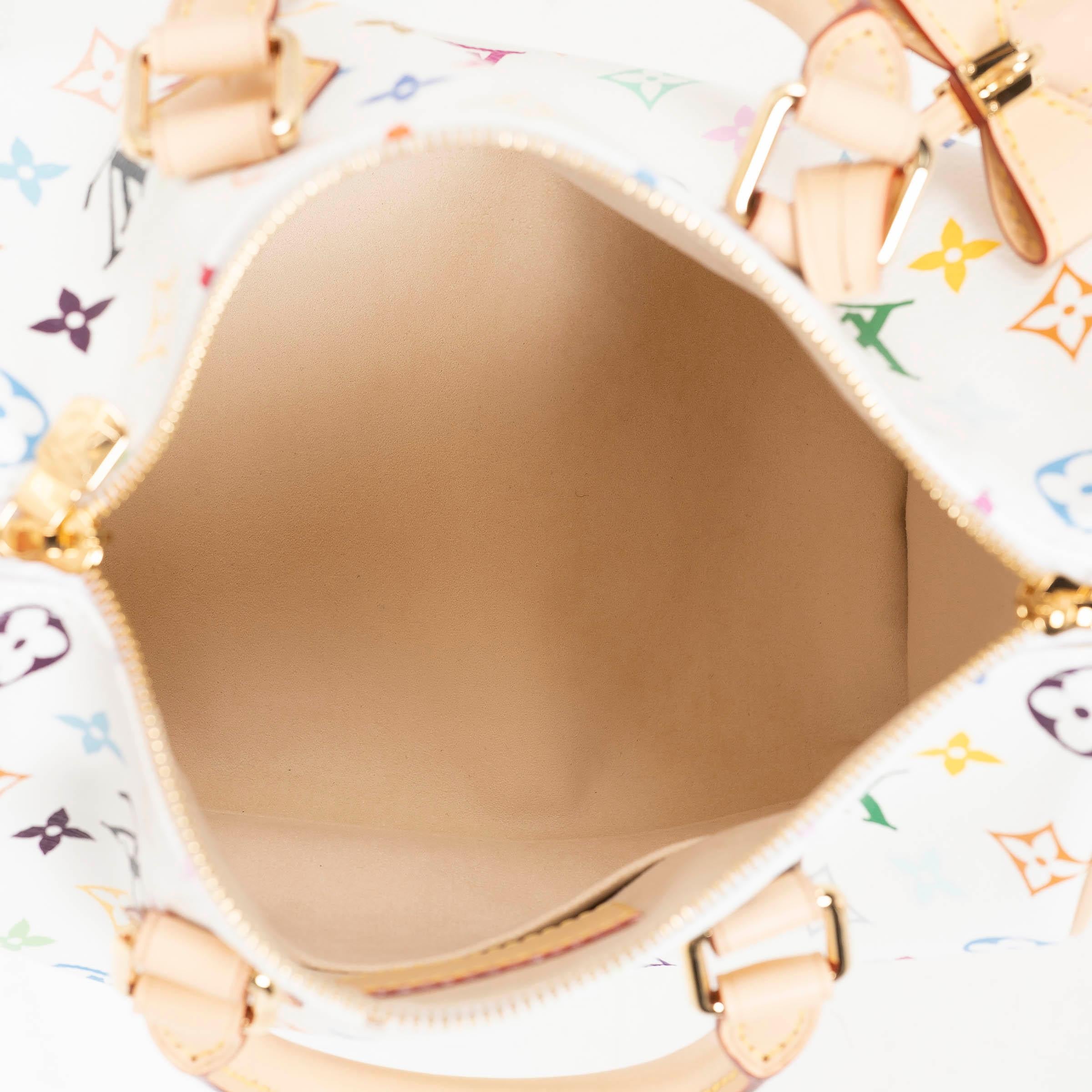 LOUIS VUITTON x MURAKAMI weiß Monogram Multicolore 2025 SPEEDY 25 Tasche Damen im Angebot