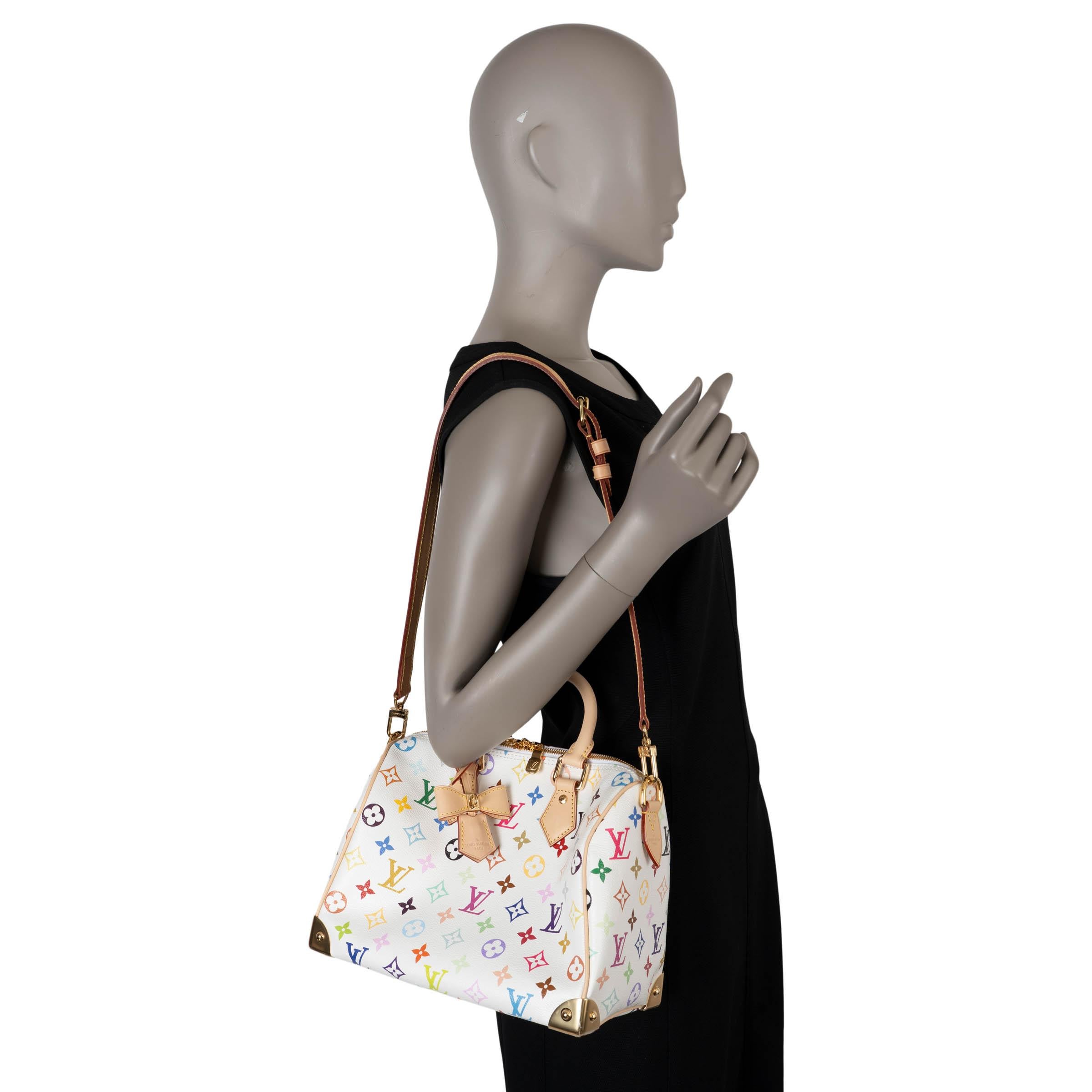 LOUIS VUITTON x MURAKAMI weiß Monogram Multicolore 2025 SPEEDY 25 Tasche im Angebot 3