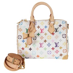 Bolso LOUIS VUITTON x MURAKAMI blanco Monograma Multicolor 2025 SPEEDY 25
