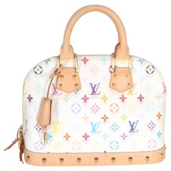 Louis Vuitton x Murakami White Multicolor Monogram Canvas Alma PM