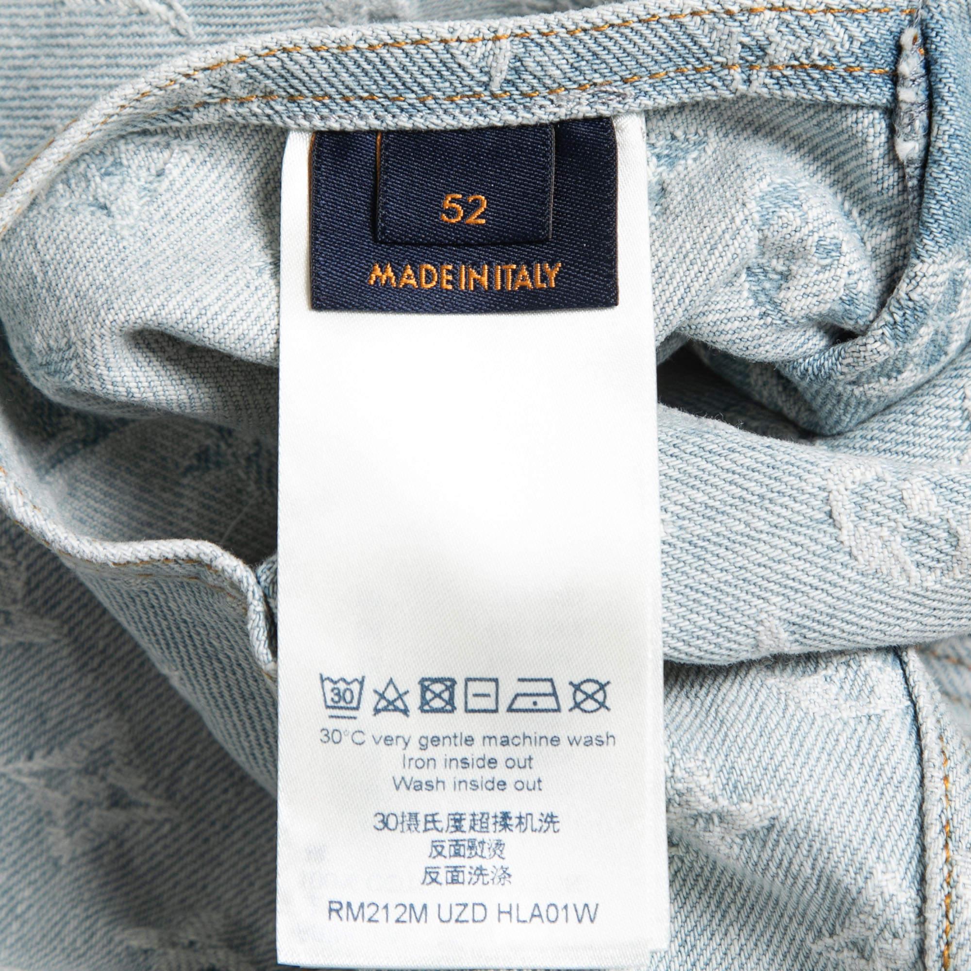 Louis Vuitton X NBA Blaue Monogram Denim Jacke mit Kapuze 2