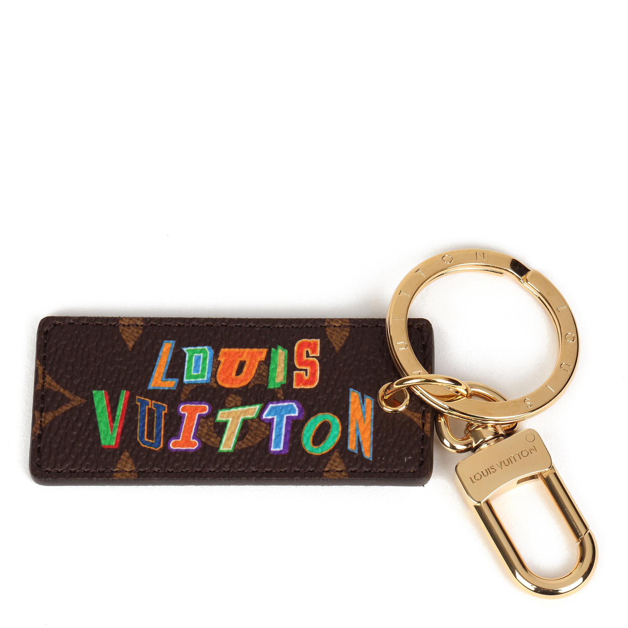 x NBA Brown Monogram Coated Canvas Key Holder & Bag Charm, 2021. Accompanied by Louis Vuitton Dust Bag, Box 12cm	3.5cm 0.5cm 3.5cm (Made in France)