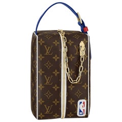 Dopp kit cloakroom leather bag Louis Vuitton X NBA Black in Leather -  17703116