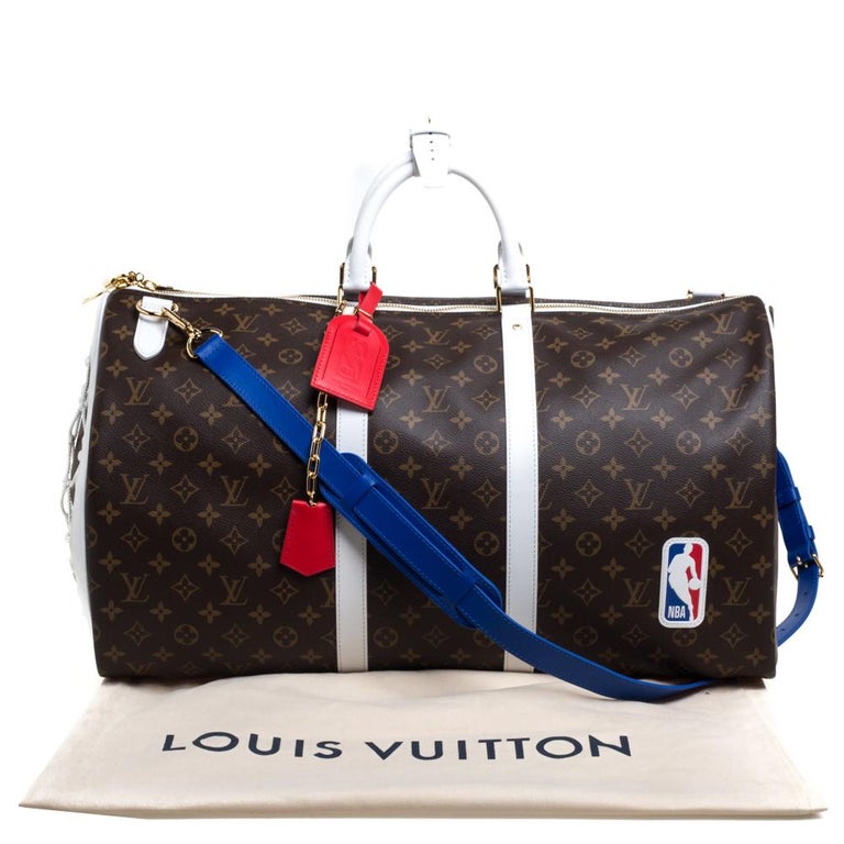 Louis Vuitton x NBA Monogram Canvas Basketball Keepall 55 Bag at 1stDibs  louis  vuitton x nba basketball keepall 55, lv nba duffle bag, sacoche lv x nba