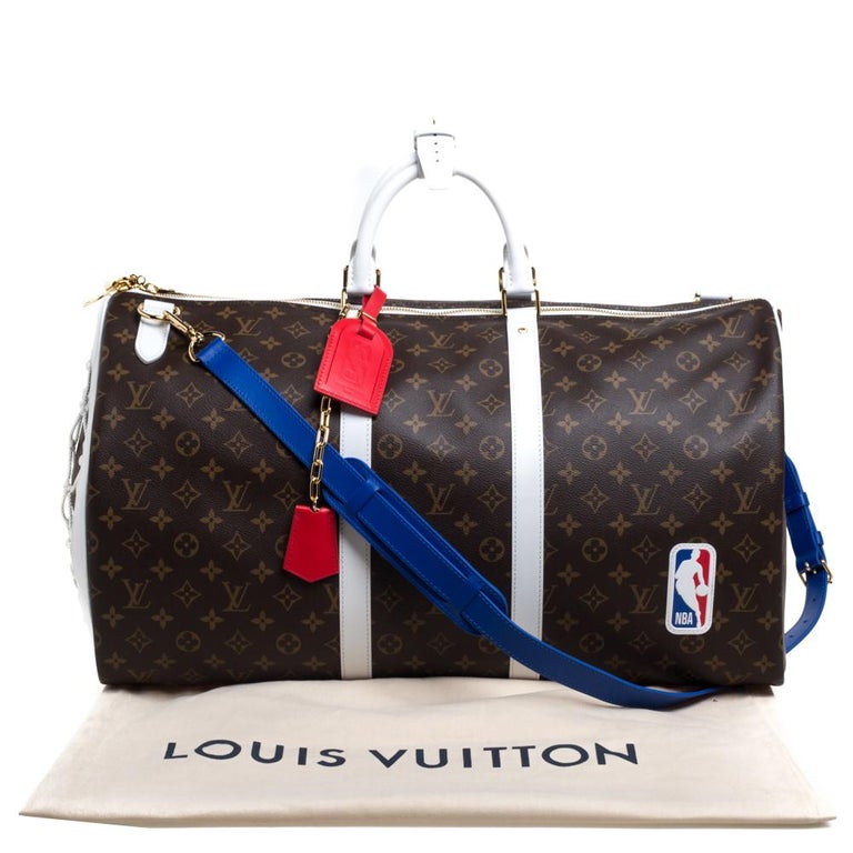 Louis Vuitton x NBA Monogram Canvas Basketball Keepall 55 Bag at