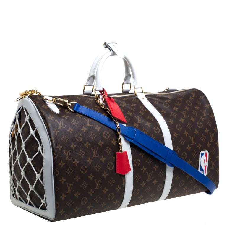 Louis Vuitton x NBA Monogram Canvas Basketball Keepall 55 Bag at 1stDibs  louis  vuitton x nba basketball keepall 55, lv nba duffle bag, sacoche lv x nba