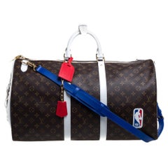 Louis Vuitton x NBA Monogram Canvas Basketball Keepall 55 Bag at