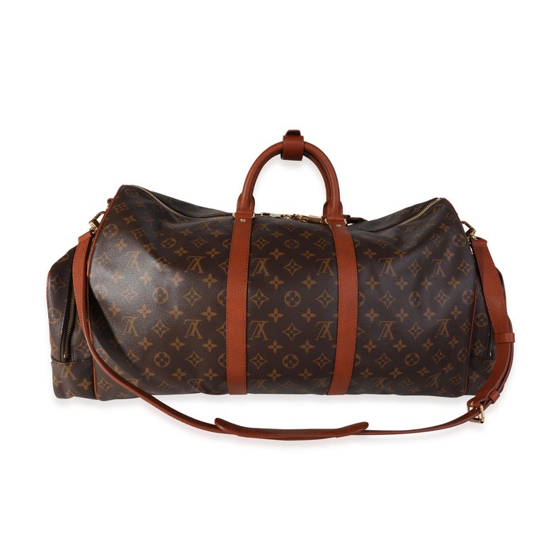 Pre-owned Louis Vuitton X Nba 2021 Keepall Trio-pocket Two-way Travel Bag  In Brown