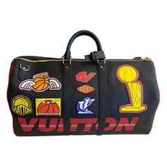 Louis Vuitton x NBA Saison 1 Ausverkaufte schwarze Keepall 50 Tasche