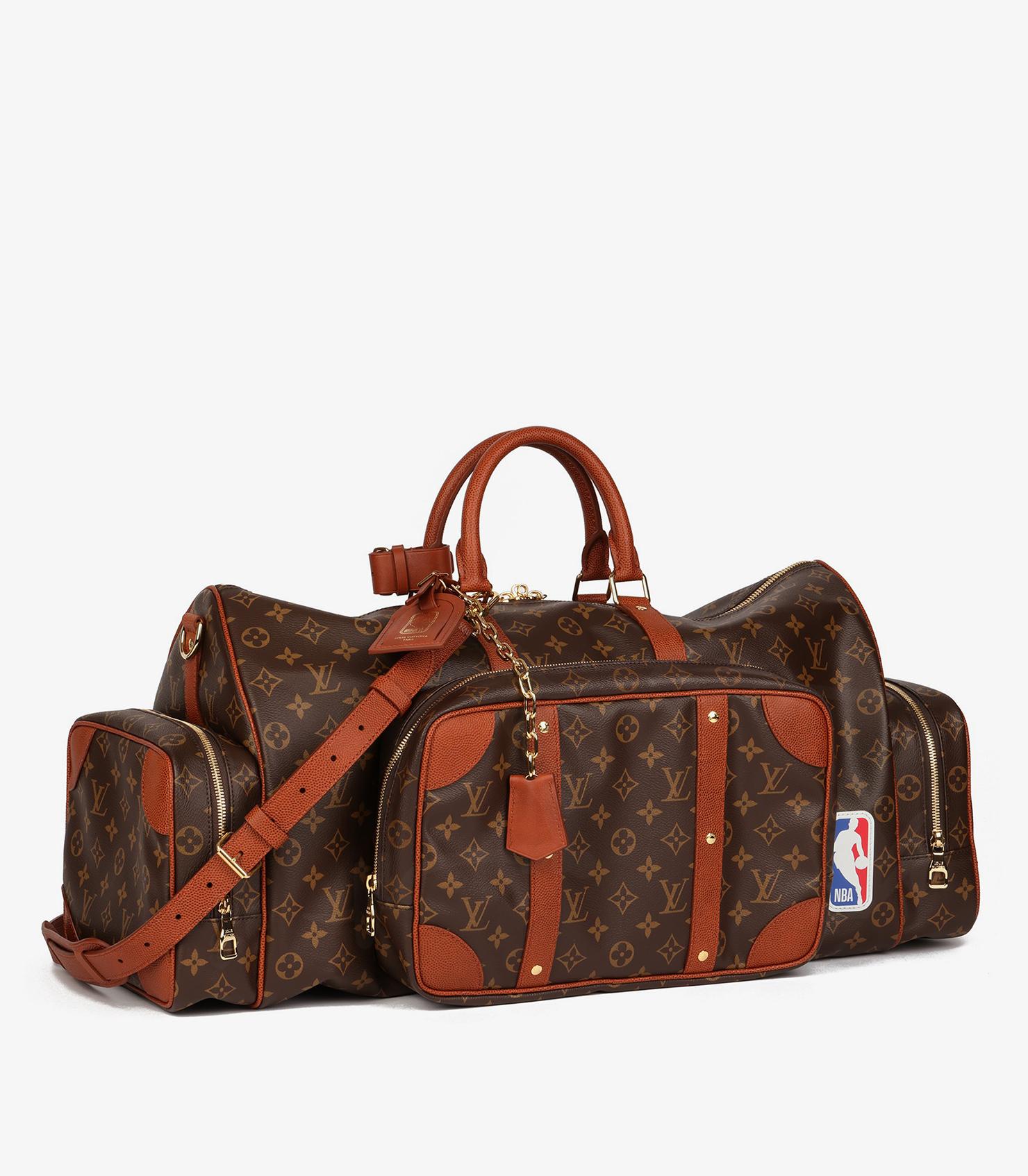 Brown Louis Vuitton x NBA Trio Pocket Keepall For Sale