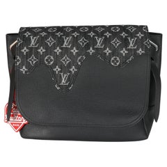 Louis Vuitton x Nigo Messenger Monogram Denim Taurillon Besace Tokyo Nero